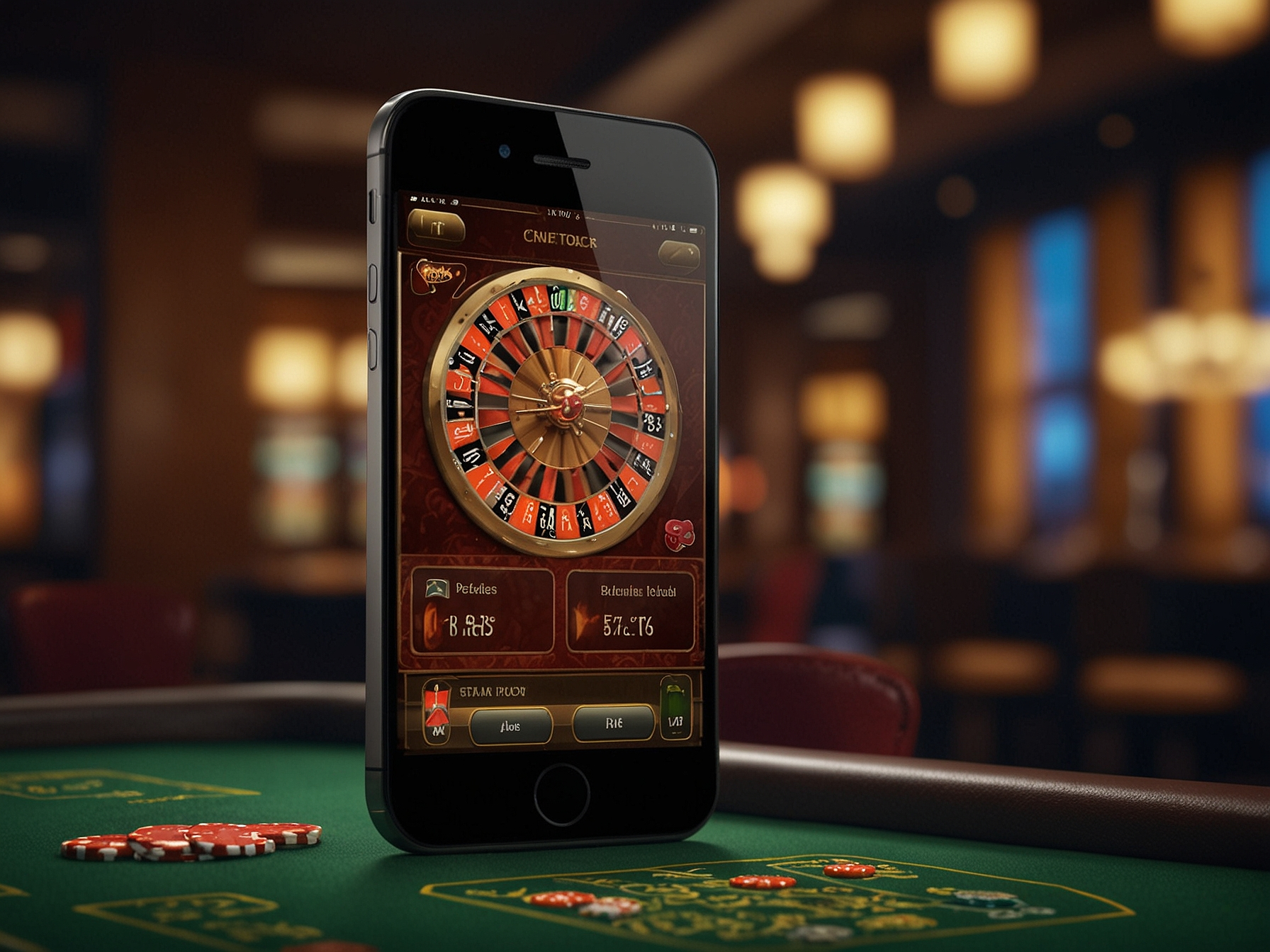 Mobile browser casino visual